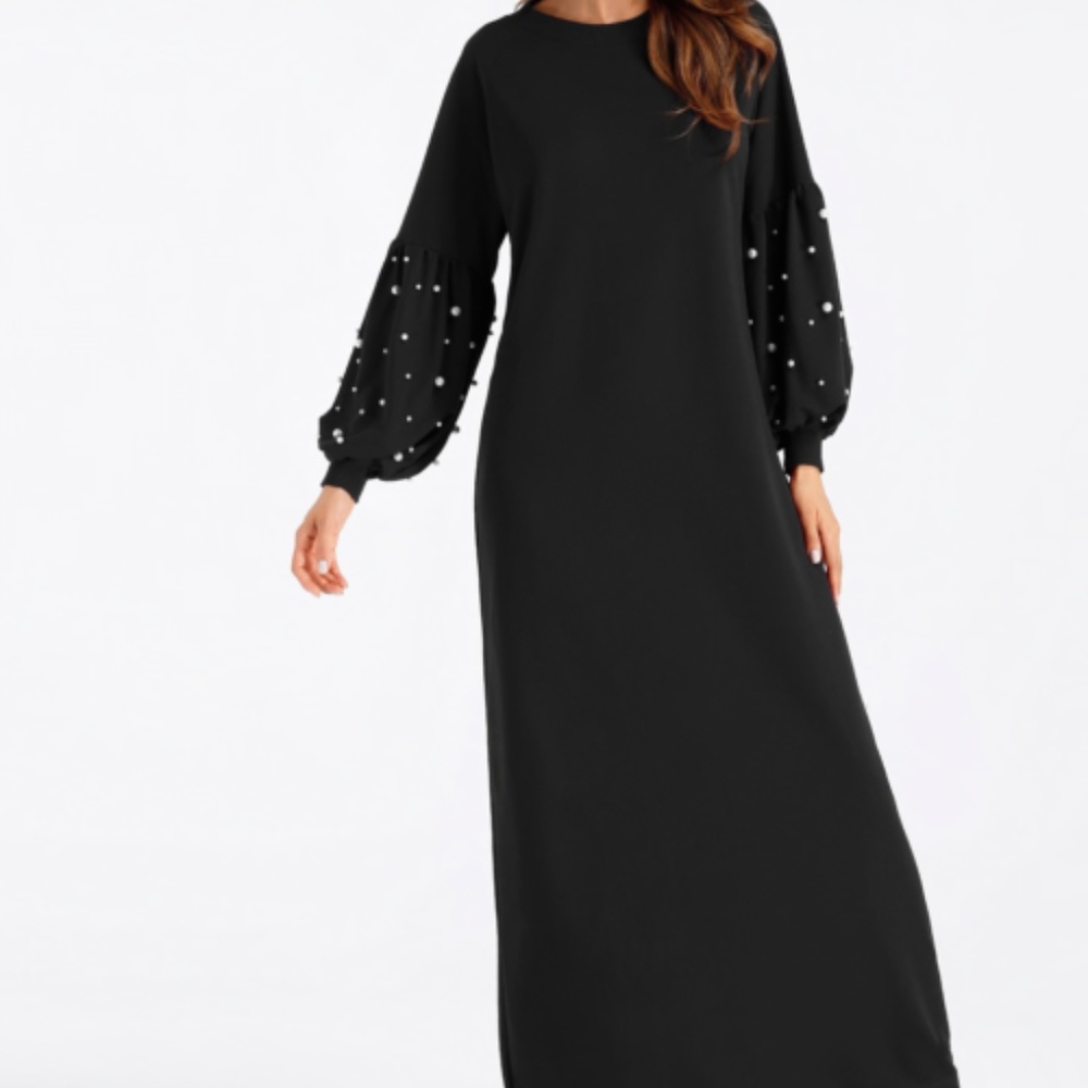 Pearled Maxi Dress